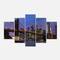 Designart - Brooklyn Bridge and Manhattan at sunset - Extra Large Canvas Artwork Print